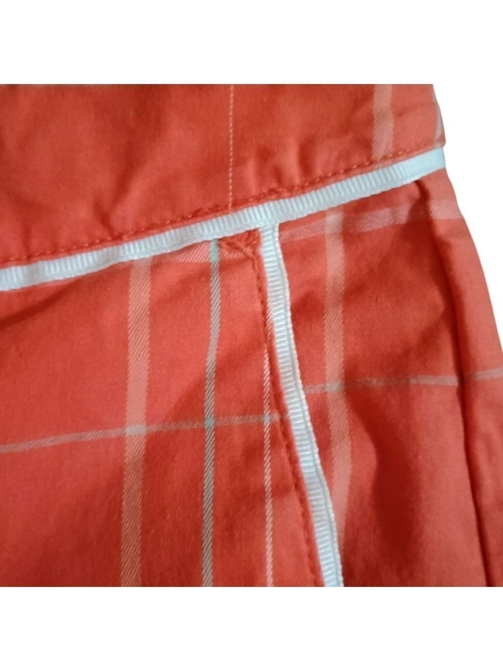 Lady Hagen Coral Plaid Golf Bermuda Athletic Shorts Size 4 - Picture 5 of 5